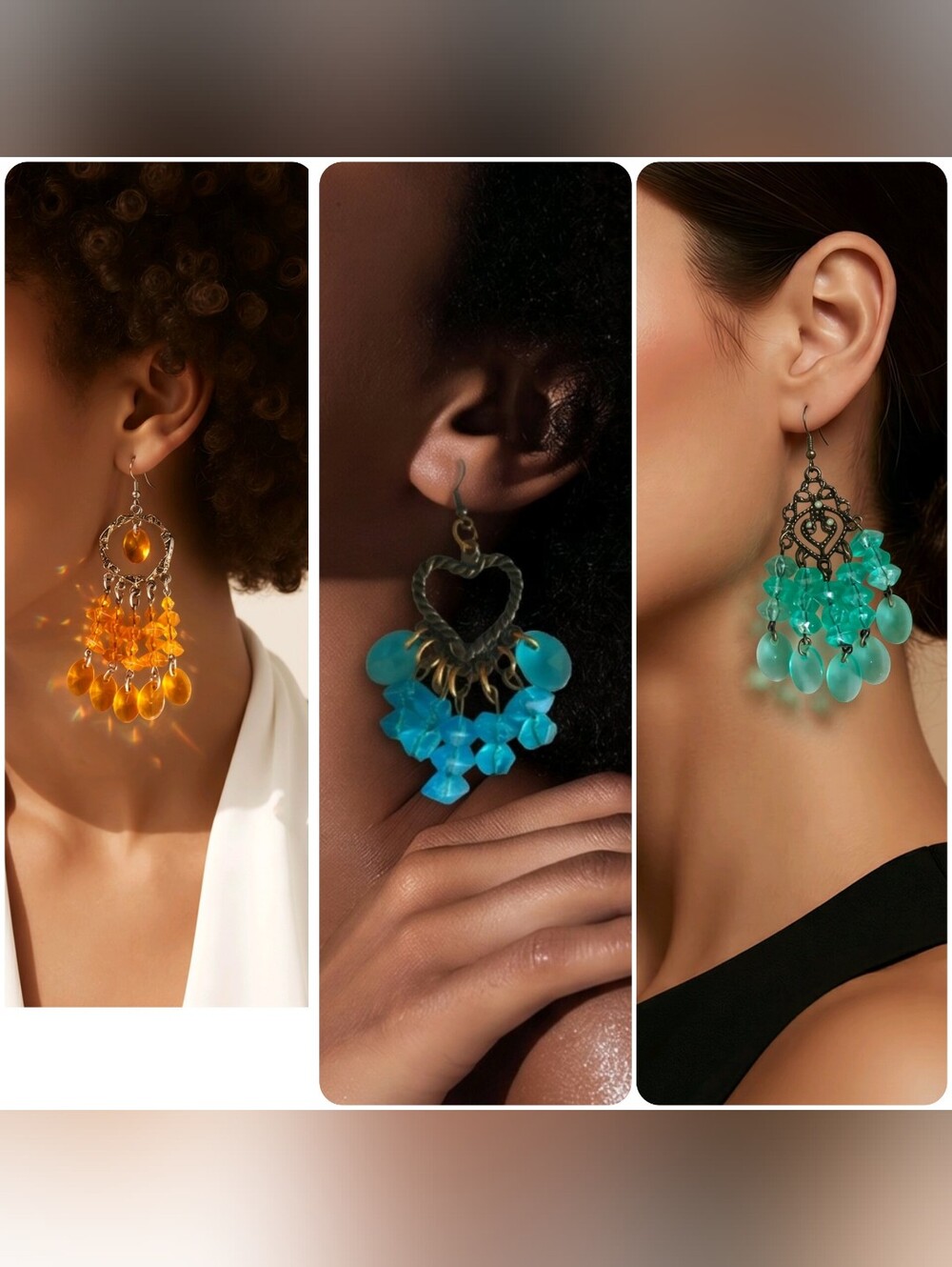 Bundle of 3 pairs of earrings